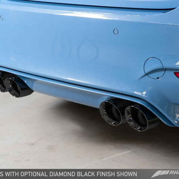 AWE Tuning BMW F8X M3/M4 Non Resonated SwitchPath Exhaust - Diamond Black Tips (90mm)