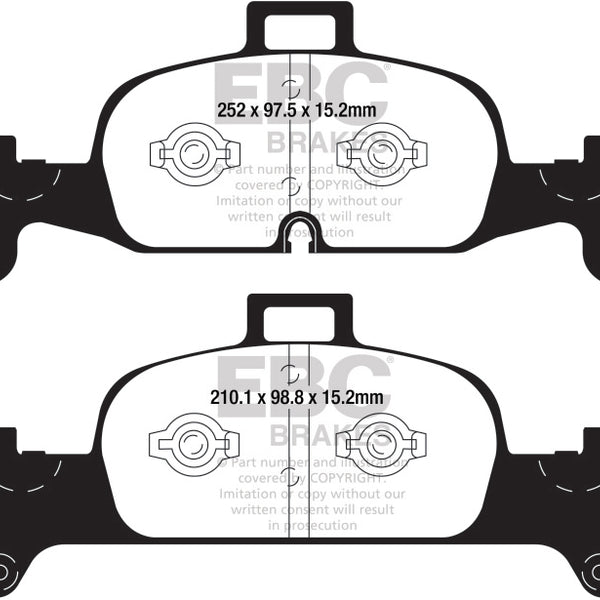 EBC 2018+ Audi A4 Allroad Quattro 2.0L Turbo Redstuff Front Brake Pads