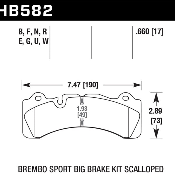 Hawk Brembo Caliper HPS 5.0 Performance Street Brake Pads