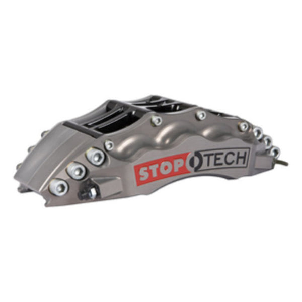 StopTech 06-10 BMW M5 E60 Front BBK w/Trophy ST-60 Calipers Slotted 380x35 Rotor Pads and SS Lines