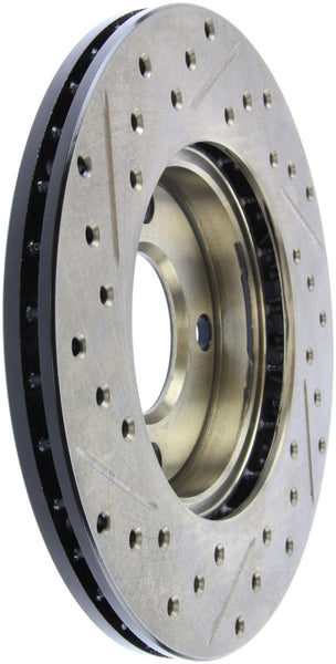 StopTech 84-87 Audi 4000 Quattro Sport Slotted & Drilled Front Left Rotor