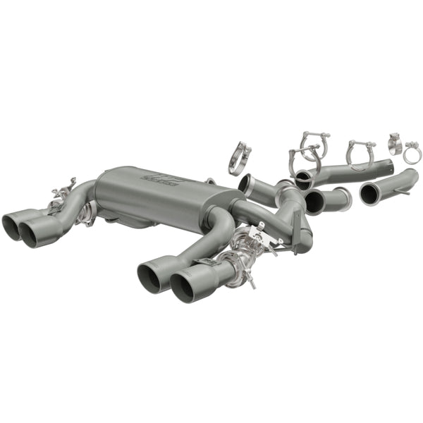 MagnaFlow Touring Series SS Cat-Back Exhaust Titanium Coated Quad Split Rear Exit 2015 BMW M3/M4 3.0
