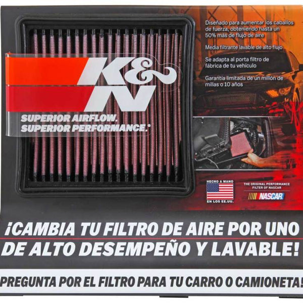 K&N 11-1/2W x 10H x 3-1/8D Small Air Filter