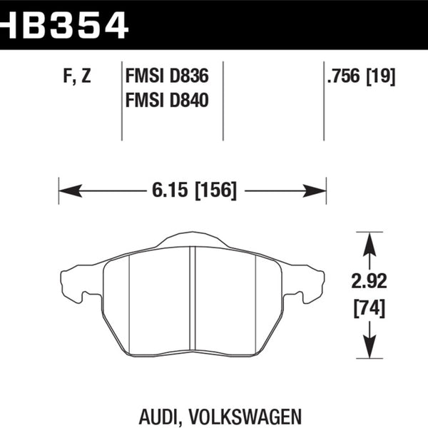 Hawk Performance Ceramic Street Brake Pads