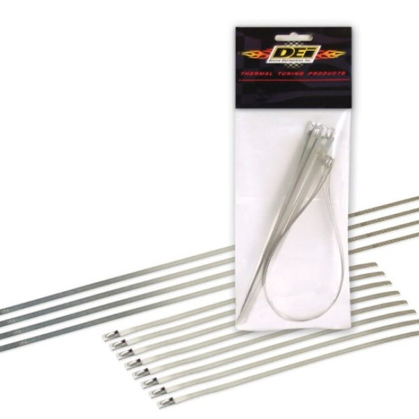 DEI Stainless Steel Locking Tie Eight 8in and Four 14in per pack