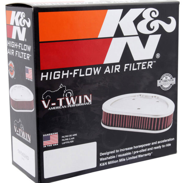 K&N Unique Custom Air Filter - Cotton Gauze - 2in Height
