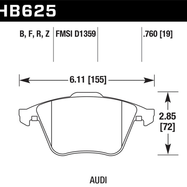 Hawk Performance Ceramic Street Brake Pads