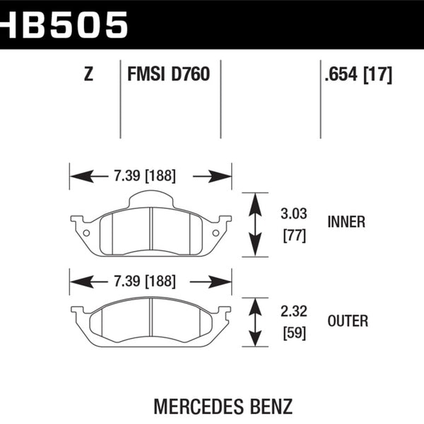 Hawk Performance Ceramic Street Brake Pads