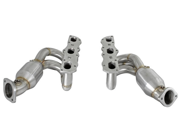 aFe Power Elite Twisted Steel Headers w/Cats 304 Stainless Steel 13-14 Porsche Cayman/Boxster (981)
