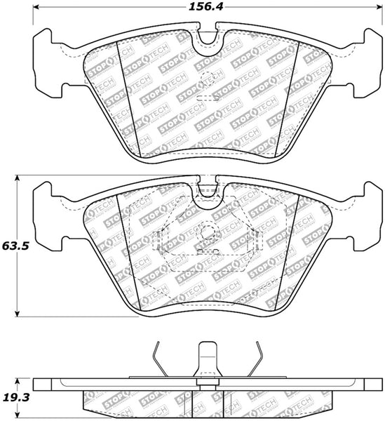 StopTech Street Select Brake Pads - Front/Rear