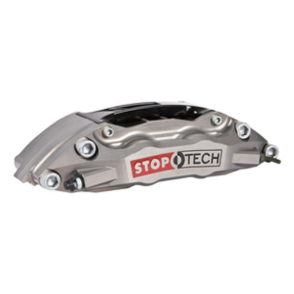 StopTech 90-95 Ferrari 348 GTB Front BBK Silver ST-40 355x32mm Slotted Rotors