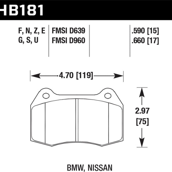 Hawk HP+ Street Brake Pads