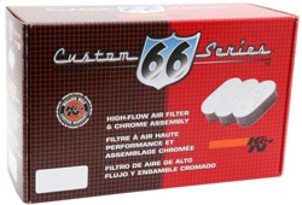 K&N 15in O/S Length / 8.25in O/S Width / 3in Height Red Oval Custom Assembly