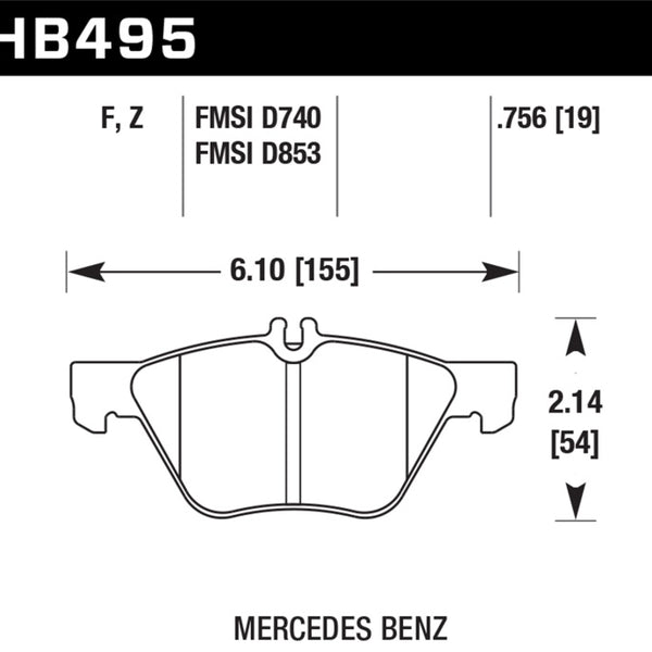 Hawk Performance Ceramic Street Brake Pads