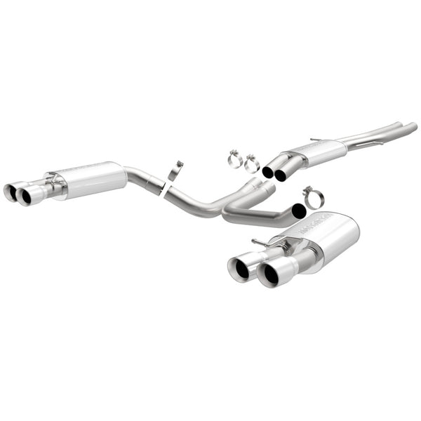 Magnaflow 12-13 Audi S6 V8 4.0L Turbocharged Quad Split Rear Exit Stainless Cat Back Perf Exhaust