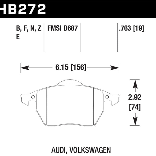 Hawk Performance Ceramic Street Brake Pads
