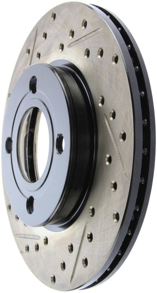 StopTech 84-87 Audi 4000 Quattro Sport Slotted & Drilled Front Right Rotor
