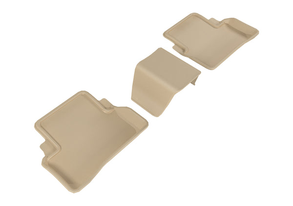 3D MAXpider 2017-2019 Mercedes-Benz E-Class Sedan W213 Kagu 2nd Row Floormats - Tan