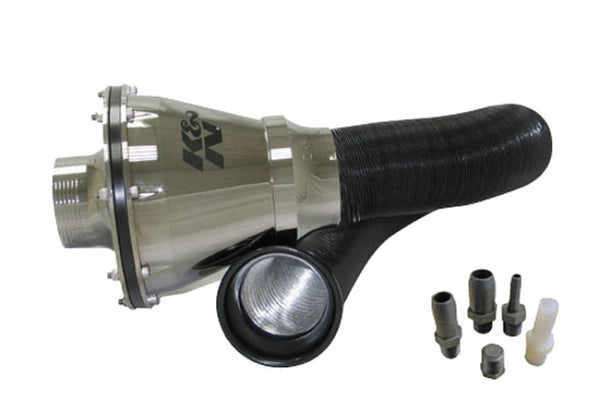 K&N Universal Apollo Silver Cold Air Intake - 70mm OD FLG PP