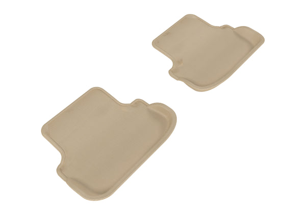 3D MAXpider 2010-2017 Mercedes-Benz E-Class Coupe C207 Kagu 2nd Row Floormats - Tan