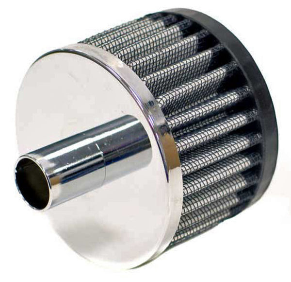 K&N Steel Base Crankcase Vent Filter 3/4in Vent OD x 3in OD x 2in Height