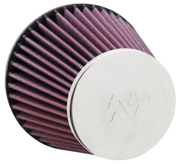 K&N Universal Chrome Filter 2-3/8in FLG / 5-3/16in Bottom / 3-1/2in Top / 4-5/16in Height