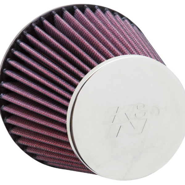 K&N Universal Chrome Filter 2-3/8in FLG / 5-3/16in Bottom / 3-1/2in Top / 4-5/16in Height