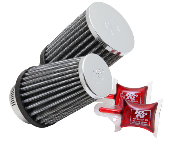 K&N Universal Round Clamp-On Air Filter 1EA RC-1280 AND 1EA RC-1290