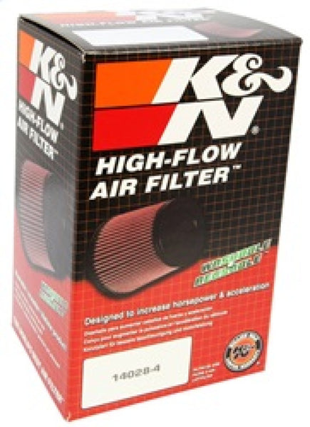K&N Universal Custom Oval Tapered Air Filter - 20 Deg Angled Flange