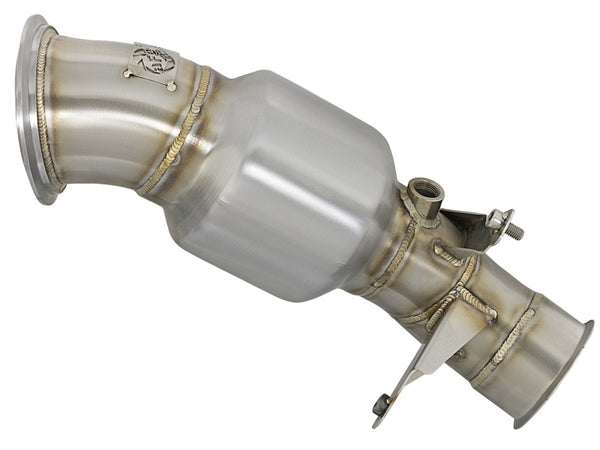 aFe Twisted Steel Down-Pipe Catted16-17 BWM M2 (F87) L6-3.0L (t) N55