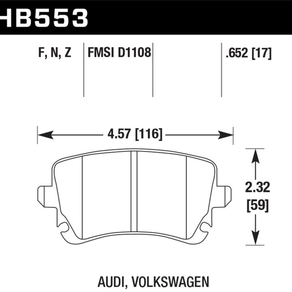 Hawk Performance Ceramic Street Brake Pads