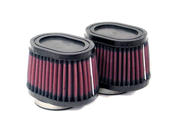 K&N Universal Clamp-On Air Filter 2.125in Flange ID 3in x 4in Base 2.75in Height (2 Per Box)