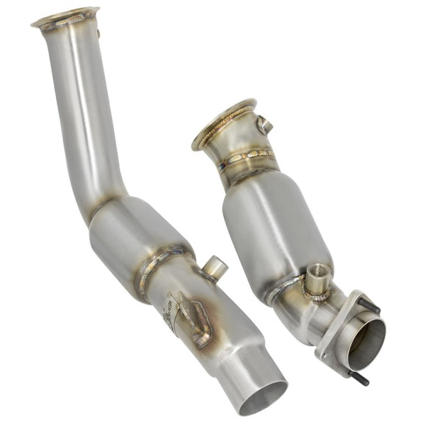 aFe Twisted Steel Down Pipe w/ Cats 15-16 BMW M3/M4 (F80/82) L6 3.0L (Turbo) S55