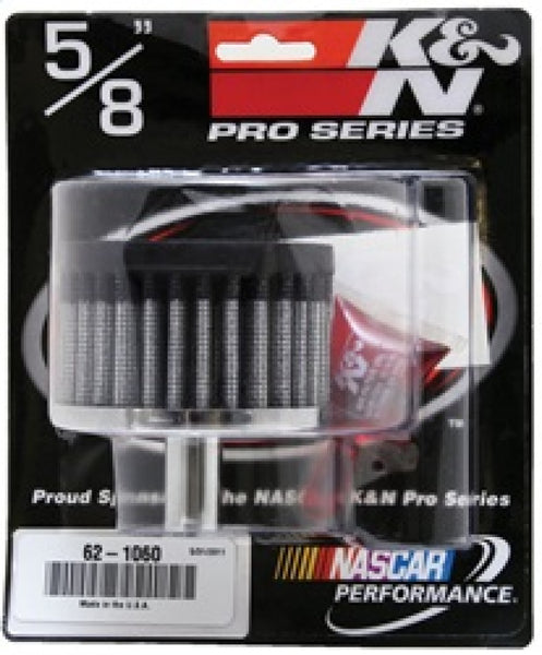 K&N Steel Base Crankcase Vent Filter 5/8in Vent OD x 3in OD x 2in Height