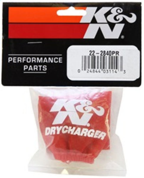 K&N Red Drycharger 5 x 9in Oval Air Filter Wrap
