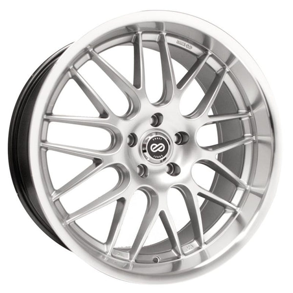 Enkei Lusso 20 x 9.5 40mm Offset 5x114.3 Bolt Pattern Hyper Silver w/ Machined Lip Wheel
