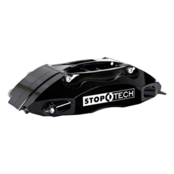 StopTech 00-04 Audi A6 Quattro Front BBK w/ Black ST-40 Calipers Slotted 332x32mm Rotors Pads Lines