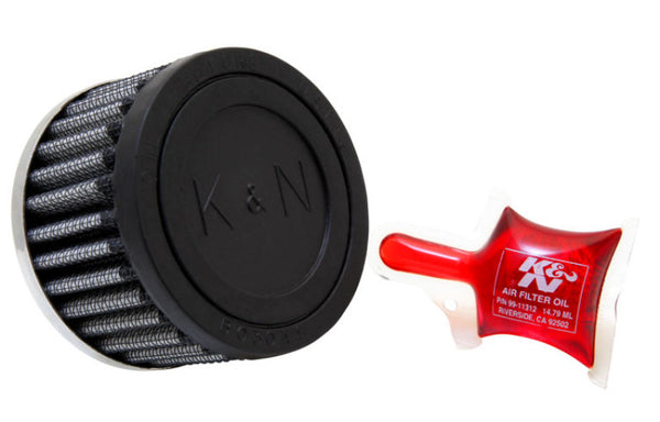 K&N Steel Base Crankcase Vent Filter 5/8in Vent OD x 3in OD x 2in Height