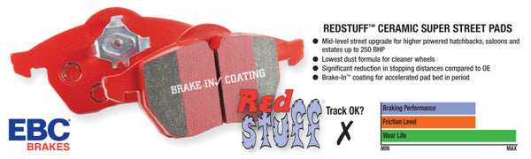 EBC 94-03 Ferrari 456 5.5 Redstuff Front Brake Pads