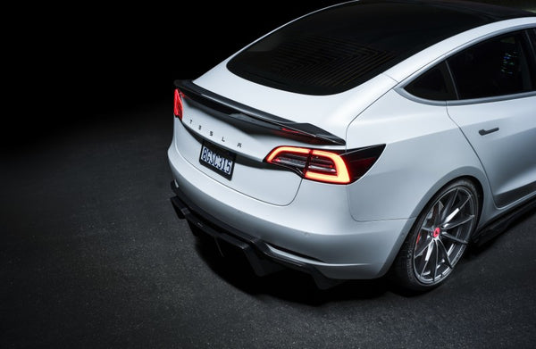 Vorsteiner Tesla Model 3 Volta Aero Side Skirt Carbon Fiber PP 2X2 Glossy