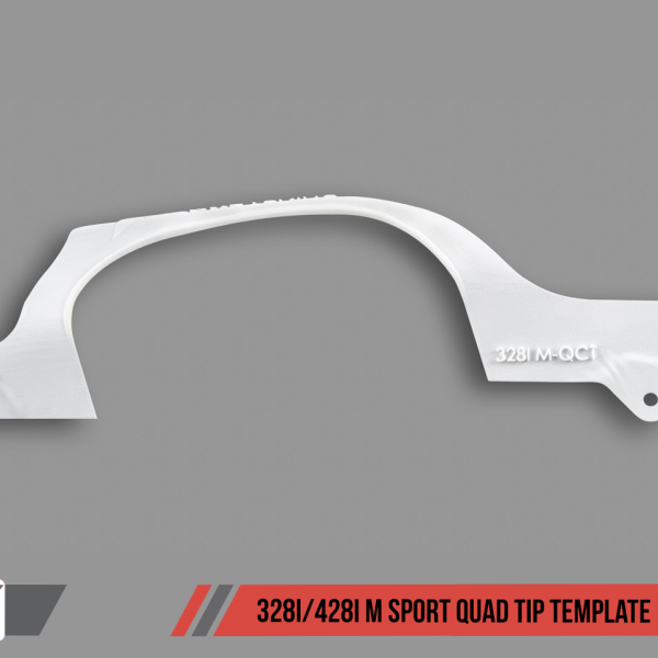 AWE Tuning BMW F3X 428i M Sport Quad Tip Marking Template
