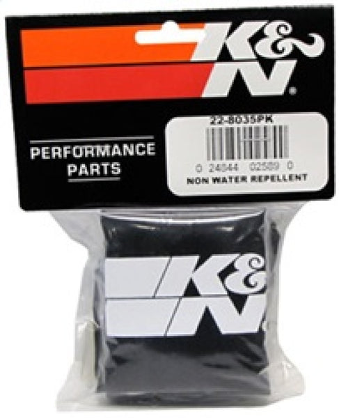 K&N Universal Precharger Round Tapered Air Filter Wrap Black