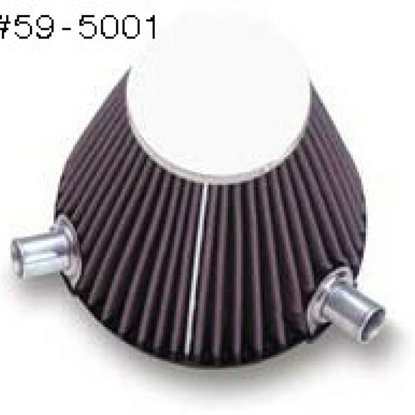 K&N Marine Engine Flame Arrestor Roundl Tapered 3.625in Flange ID / 5.75in Base OD / 6in Height