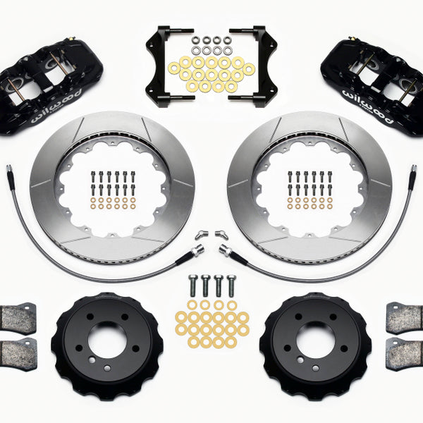 Wilwood AERO6 Front Hat Kit 14.00 2007-2011 BMW E90 Series w/Lines