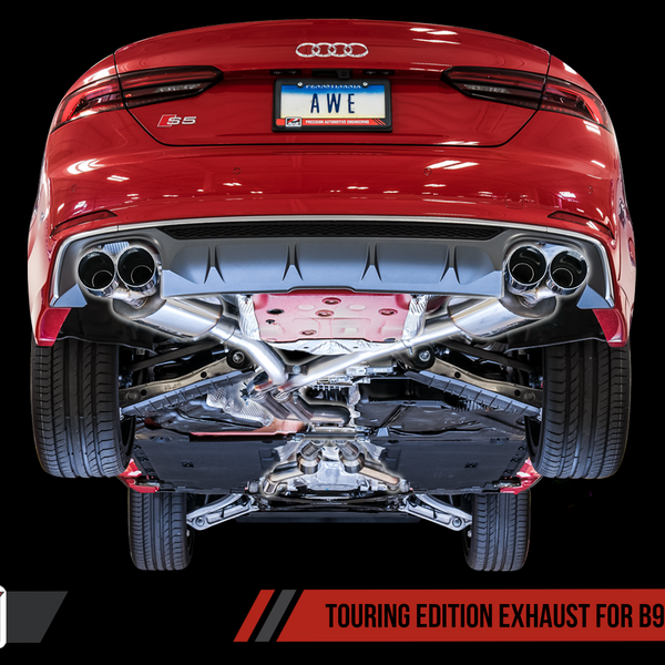 AWE Tuning Audi B9 S5 Coupe SwitchPath Exhaust w/ Carbon Fiber Tips